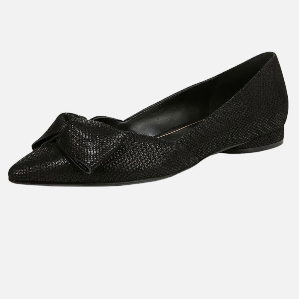 Naturalizer Havana Bow Flats Size 8.5 wide Black NWOT